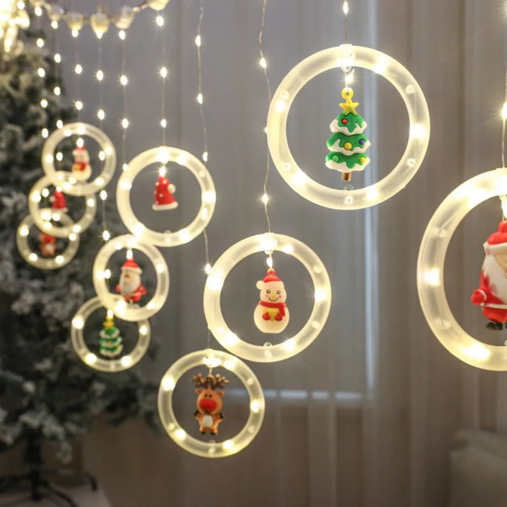 1PC 3M120LED Christmas USB leather wire ice strip light with remote control,used for festival,party and room decoration ﻿ Vue Circular ring 1PC 3M Warm white
