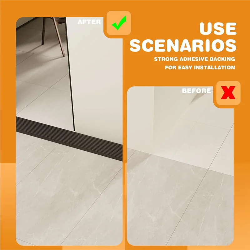 Self-Adhesive Black Threshold Ramps For Easy Doorway Access For Wheelchairs, And Strollersabkw Vue