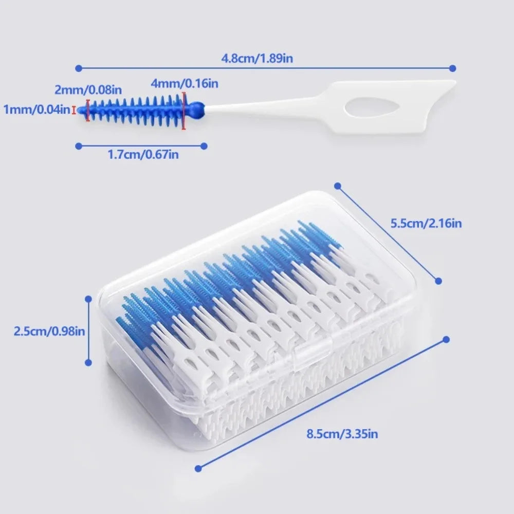 oral cleaning teethbrushes, silicone toothpicks, string, Toothpicks between teeth silicone toothbrushes Vue