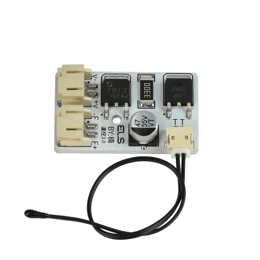 DIY Fan Temperature Control Board Automatic Fan Controller LED Fan Speed Control Board Step-down Type temperature Control Module Vue