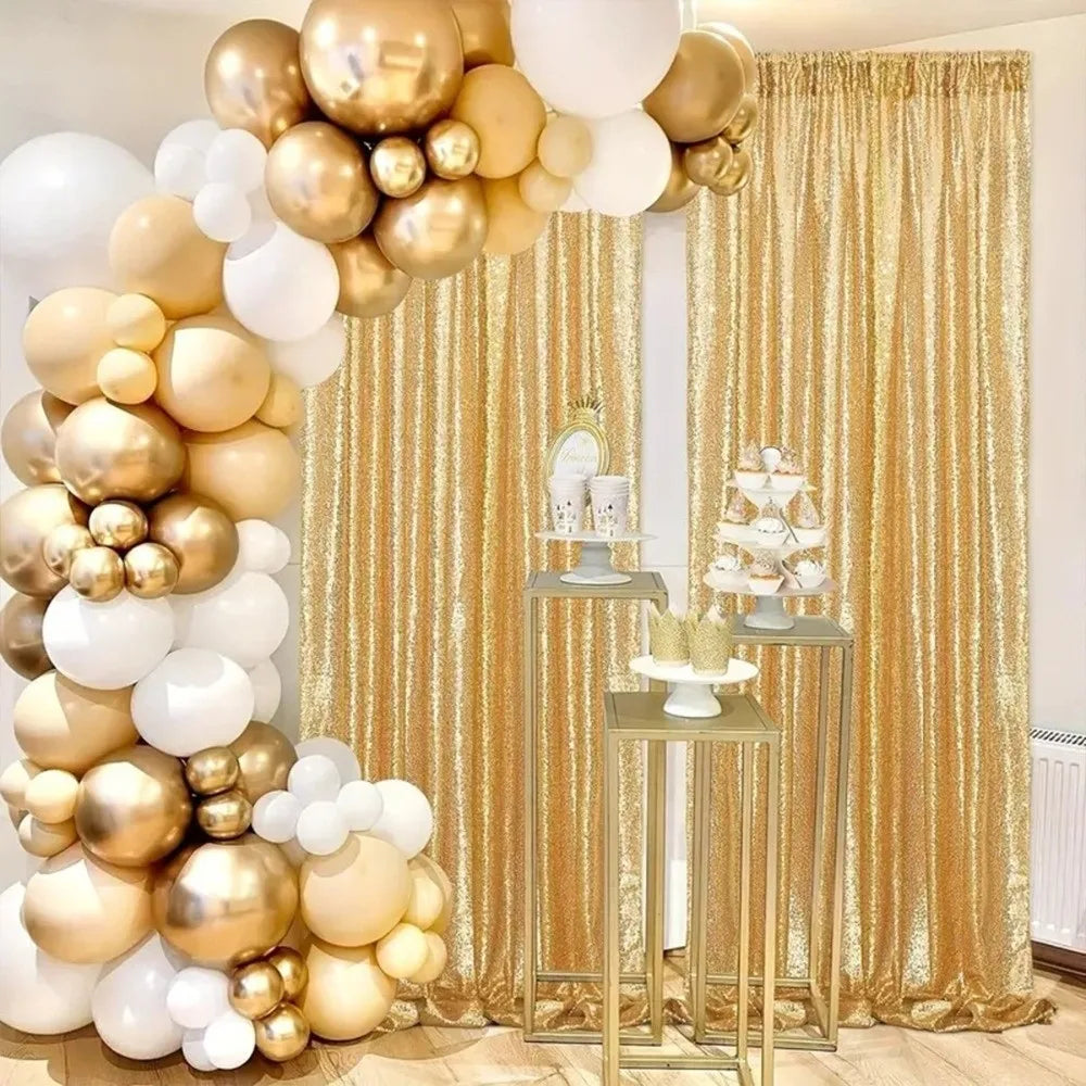 Colorful Sequin Backdrop Curtain Polyester Decorative Sparkly Sequin Backdrop Funny Sequence Backdrop Wedding Decor Vue