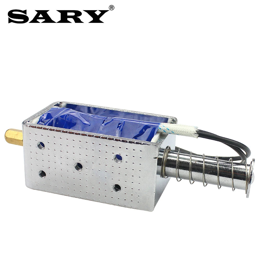 DC push-pull open frame electromagnet magnetic solenoid coil stroke 30mm electric lock magnetic lock Vue DC24V