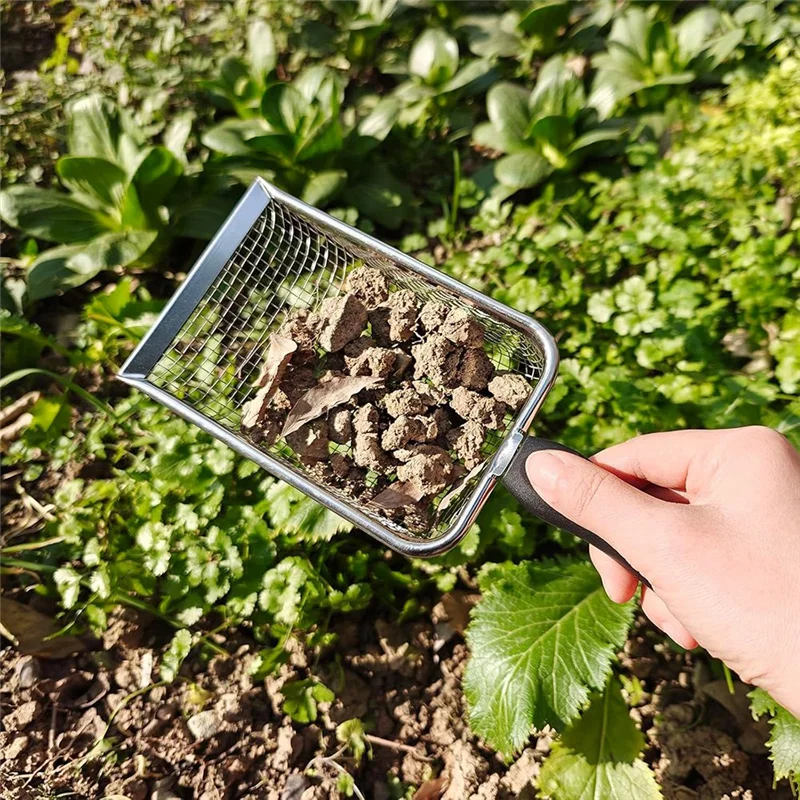 2-Pack Soil Sifter Tool For Gardening With Handles, Dirt And Compost Sifter With 3.8/5Mm Mesh For Gardenabkw Vue