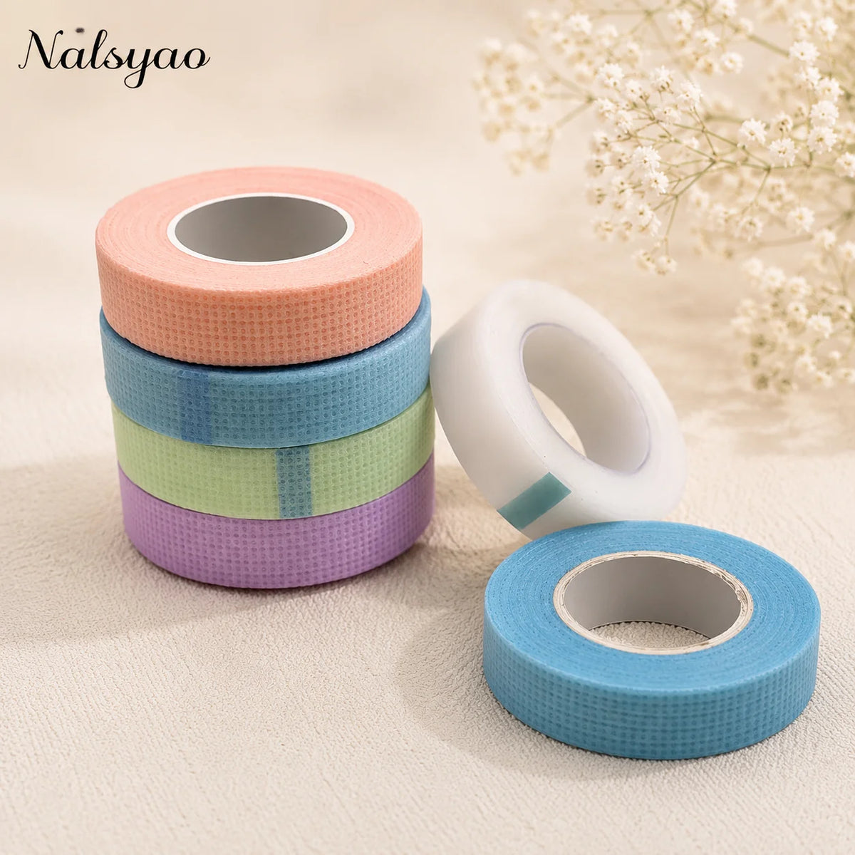 5PCS Eyelashes Extension Tape Micropore Breathable Non-woven Cloth Adhesive Colorful Makeup Tools Lifting Lash Accessories Vue