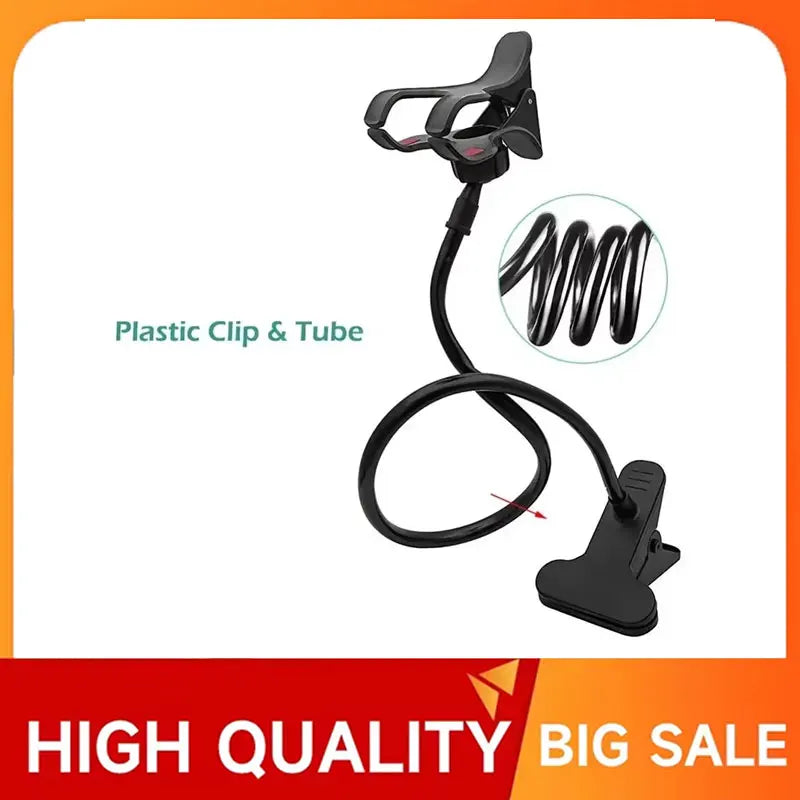 360 Clip Mobile Phone Holder Stand Portable Flexible Lazy Bed Desktop Bracket Smartphones Desk Bed Mount Stand Base Support 70cm Vue