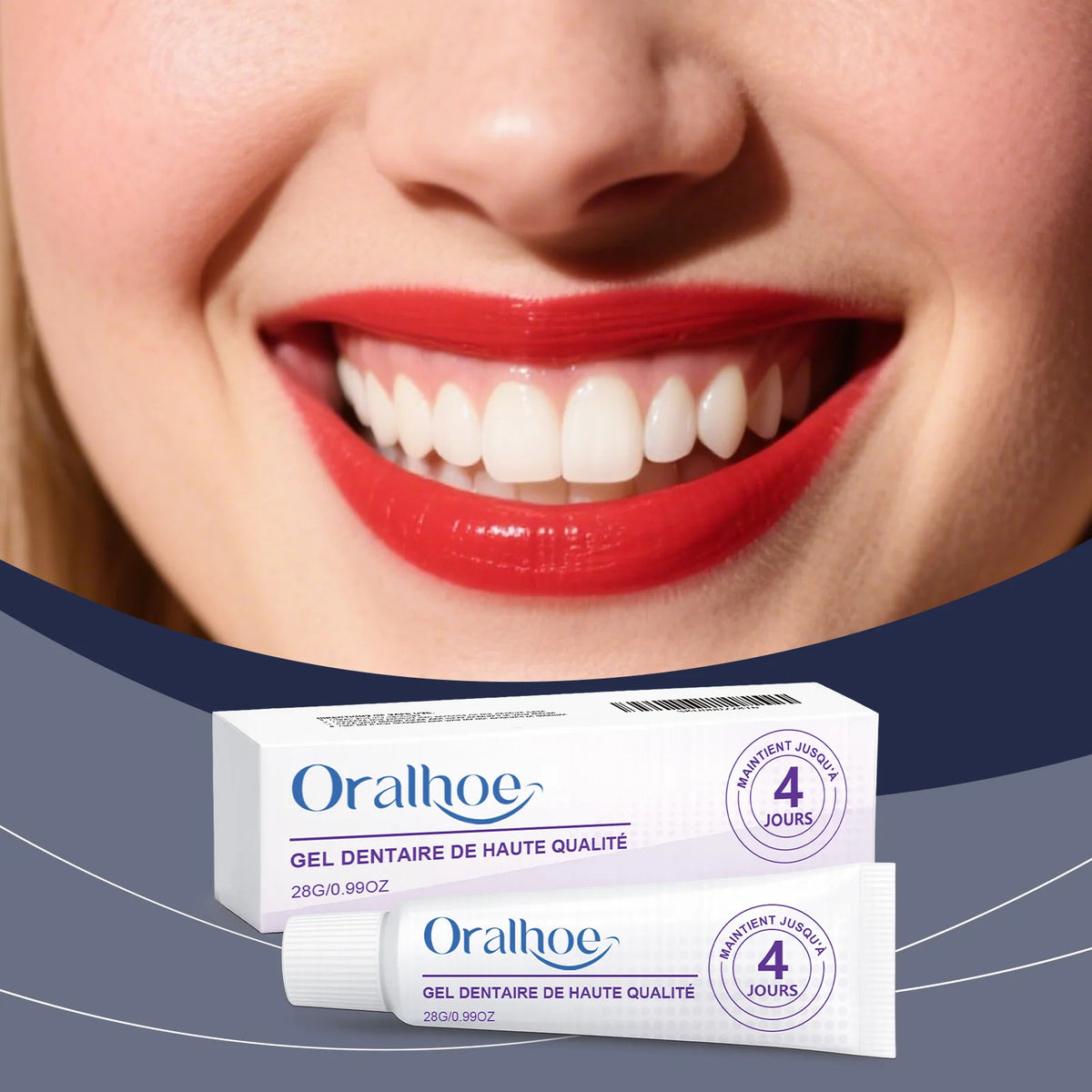 Denture Fixative AdhesiveComfortable, aesthetic, secures loose dentures with strong hold, for daily fitting and care Vue