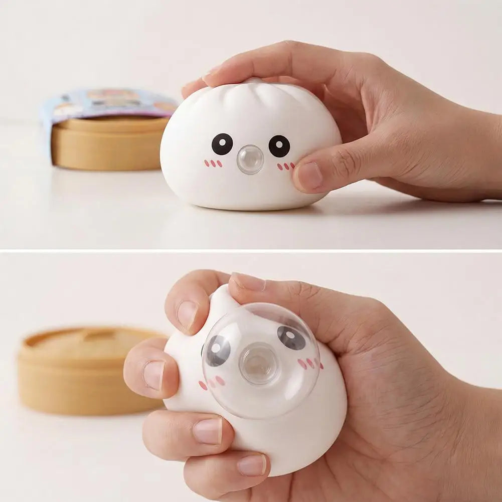 Soft Silicone Dumpling Pinch Toys Rebound Steamed Bun Squeeze Ball Blowing Bubbles Squishy Relief Stress Mystery Blind Box Gifts Vue