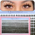 Manga Lash Clusters Natural Eyelash Clusters with Spikes 8-16mm Long Wispy Cluster Eyelash Extensions Anime Individual Lashes Vue Manga Lash Clusters