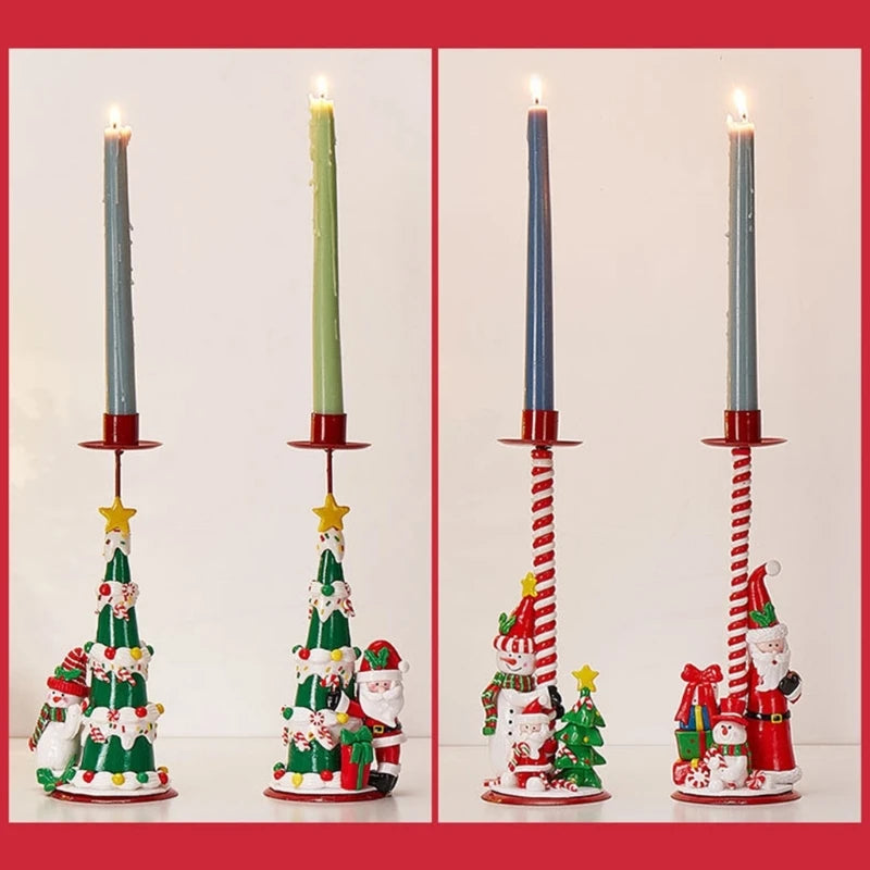 Wrought Iron Christmas Candelabra with PVC Detail | Indoor & Outdoor Iron Candelabra Vue