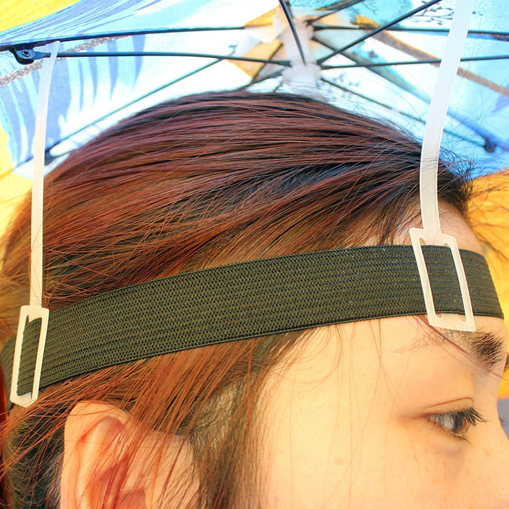 Foldable Adjustable Umbrella Hat Outdoor Camping Fishing Hiking Sun Shade Cap Vue