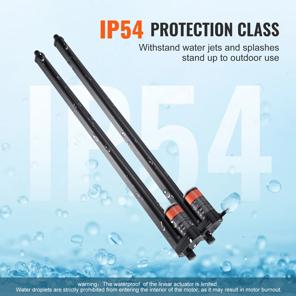 2-Pack 12V Linear Actuator 1000N 30" Stroke Kit IP54 | SucceBuy Electric Linear Actuator Vue