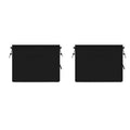 Universal Car Privacy Curtain Set Sun Shade UV Block Auto Window Cover for Camping Travel Nap Night 2 or 4pcs Vue Rear window curtain