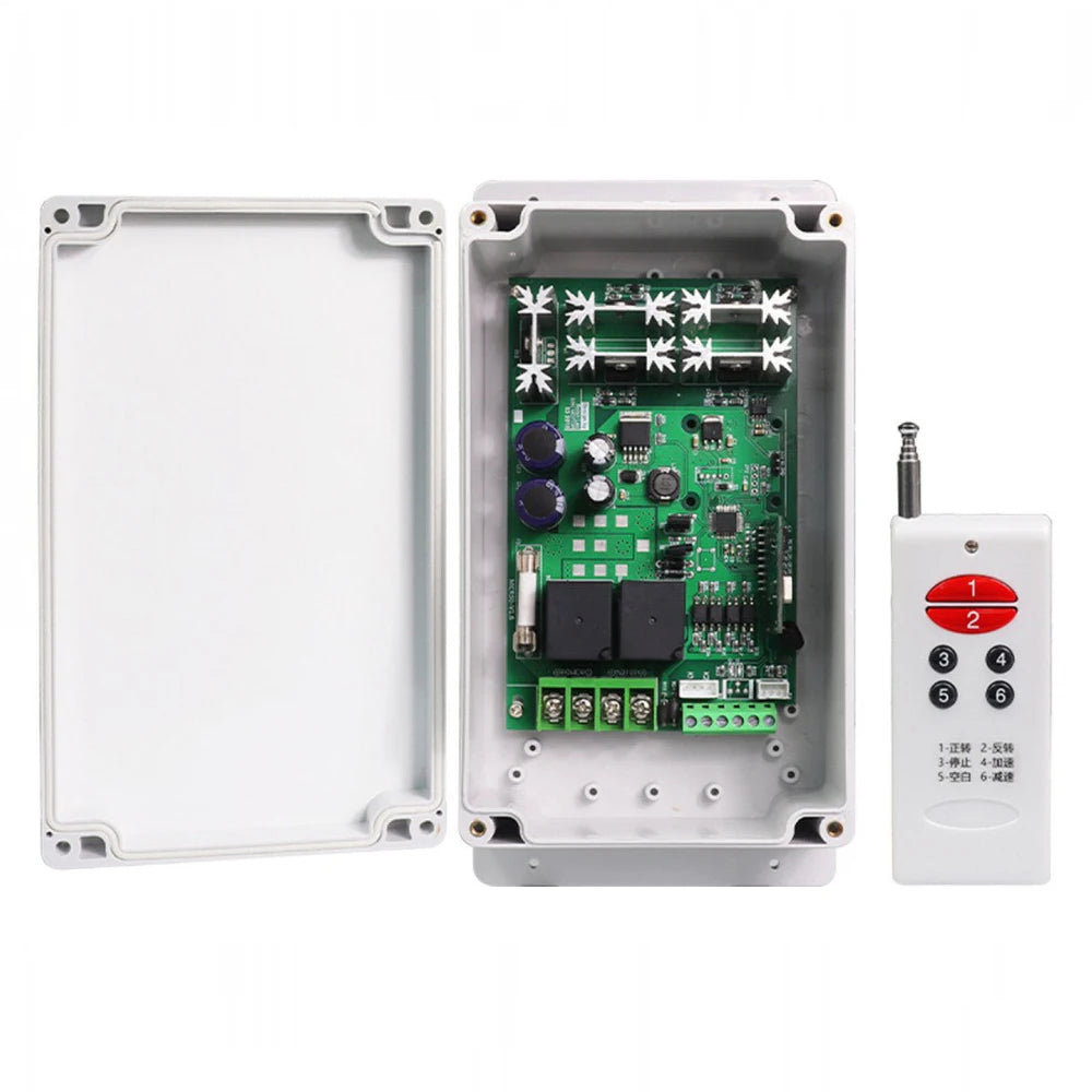 Wireless Remote Control DC Motor Speed Regulator DC12V-30V Motor Forward and Reverse Controller Limit Waterproof Speed Governor Vue Default Title