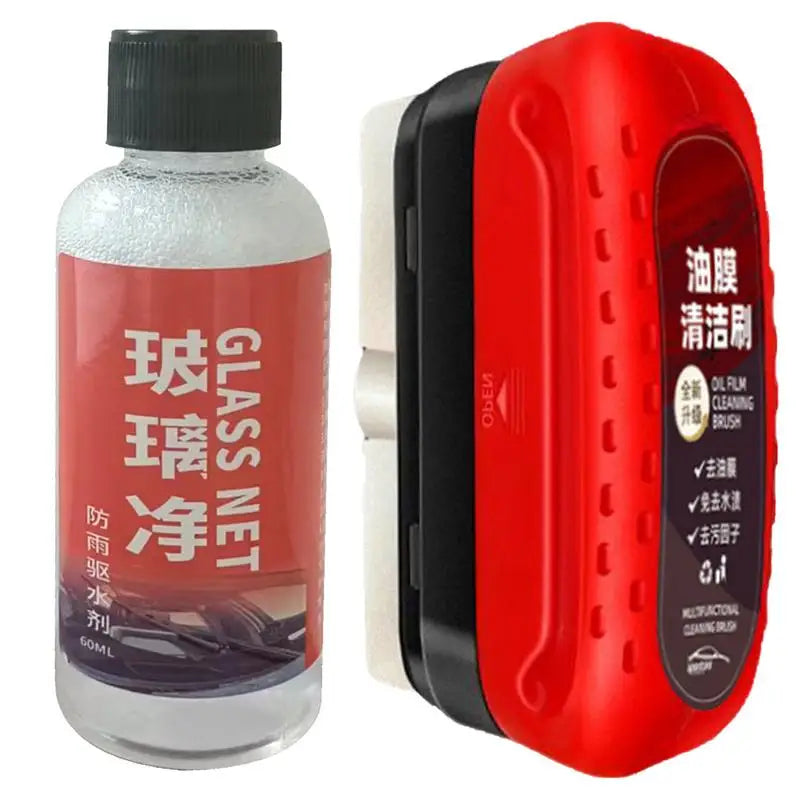 60ml 120ml Car Glass Oil Film Remover Hydrophobic Windshield Cleaner Auto Detailing Glass Coating Window Auto Detailing Tool Vue