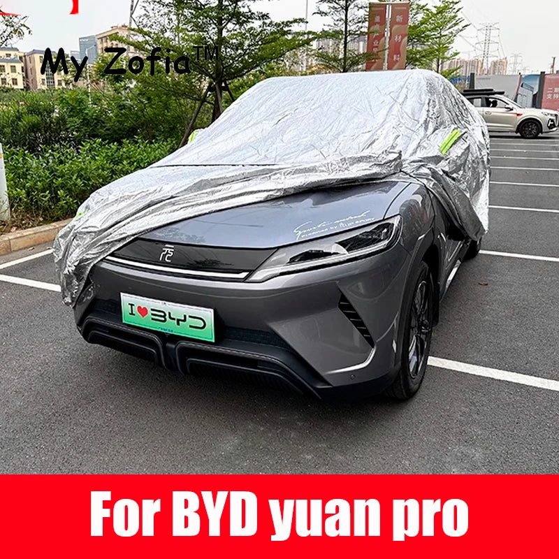For BYD ATTO 2 YUAN UP YUAN PRO 2024 2025 Full Car Covers Outdoor Sun Anti UV Rain Snow Dust Protection Oxford Cloth Vue