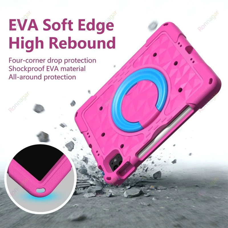 Ronnagar EVA Kids Shockproof iPad Case 11" | Lightweight Kids iPad Case Vue