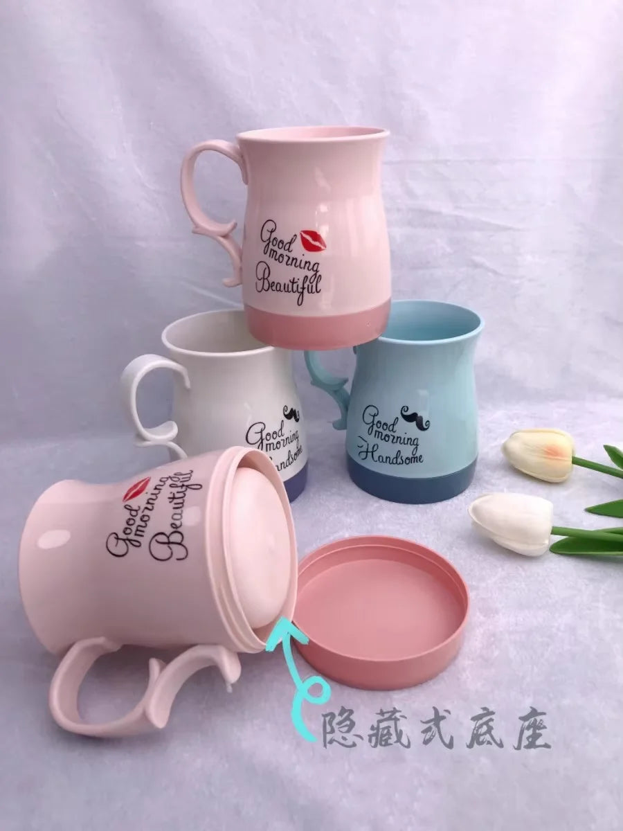 3 Colors Creative Cup Secret Hidden Safe Storage Home Mouthwash Brushing Cup Bottom Removable For Money Cards Keys Cash Conceal Vue