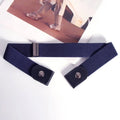 Easy Wear Invisible Belt Stretch Elastic Canvas Buckle-free Belts Vue 2