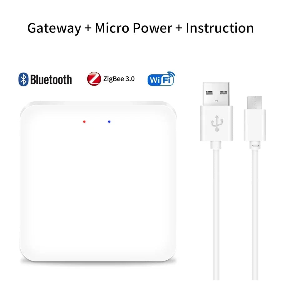 Tuya Smart Life Hub Zigbee Bluetooth Gateway Multi-Mode Remote Control Wireless Bridge Works with Alexa Google Assistant Yandex Vue Multi-mode Gateway 5V 1A