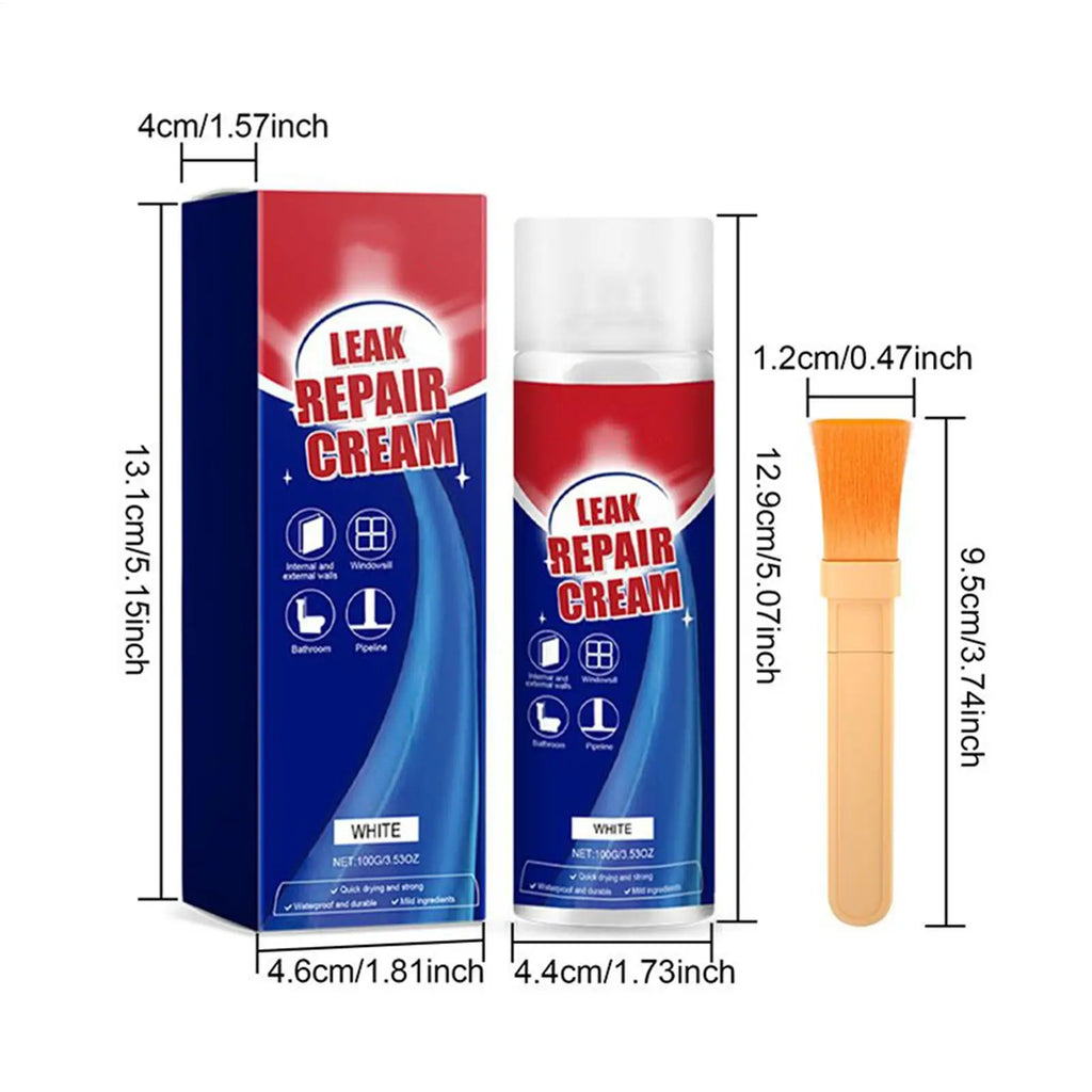 Black Waterproof Sealant 100g Anti-Leakage Quick Drying Repair Cream Waterproof Coating Agent For Roof Basement Wall Indoor Pipe Vue