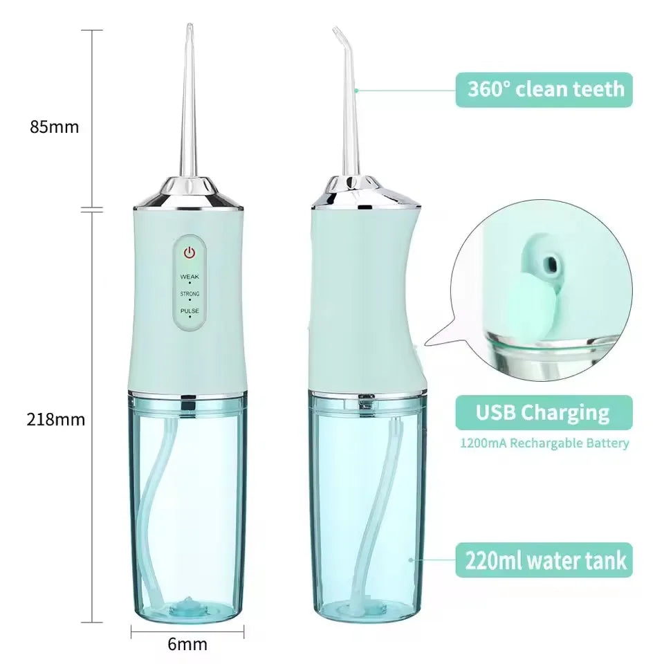 Hugebreen Electric Water Flosser Oral Irrigator – 4 Tips Electric Water Flosser Vue