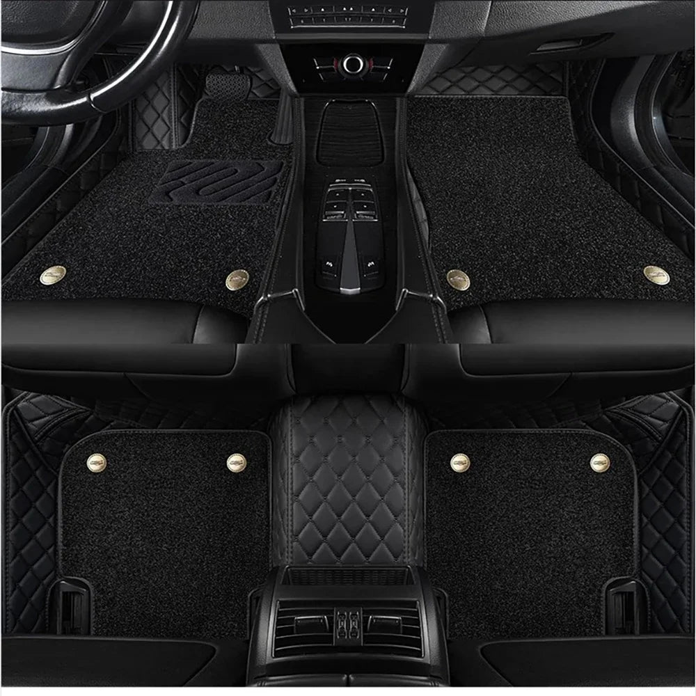 Custom 5D Leather Floor Mats for Lexus LX450 LX470 LX570 Custom Car Floor Mats Vue A-black 2007-2015