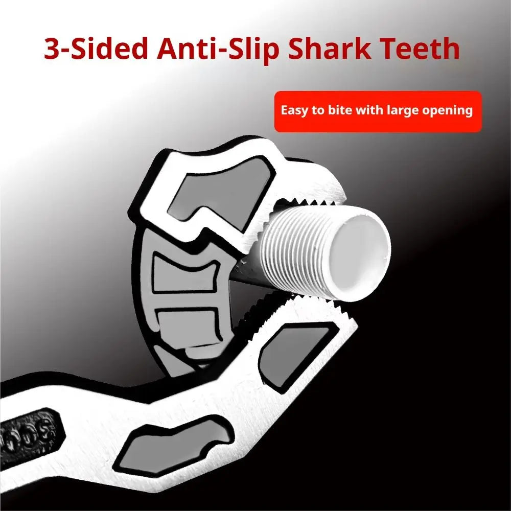 Stainless Steel Universal Plumber Wrench Quick Snap Self-Locking Design Anti-slip Adjustable Wrench Various Sizes Adjustable Jaw Vue