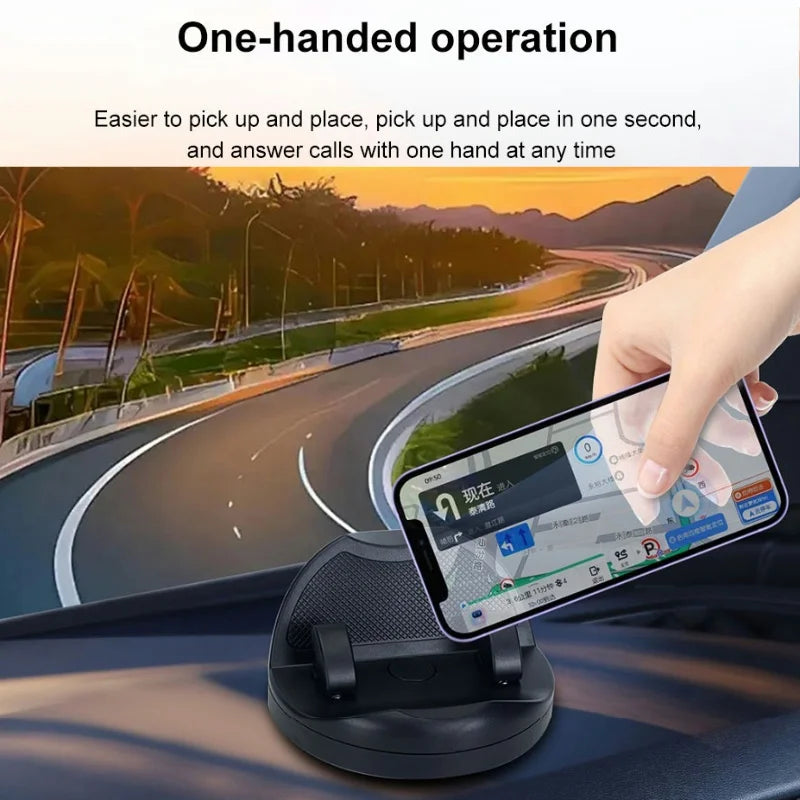 360-Degree Rotation Car Phone Holder Dashboard Head-Up Phone Mount Stable Universal Auto Phone Stand with luminous Number Plate Vue