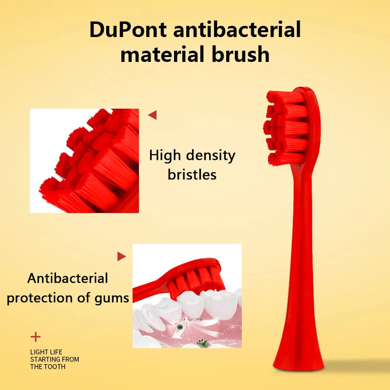 10PCS Toothbrush Heads for APIYOO G7/P7/Y8/T9/T10/T6S/T7S/A7/SUP/MOLE Replacement Brush Head Soft Bristle Vacuum With Cover Vue