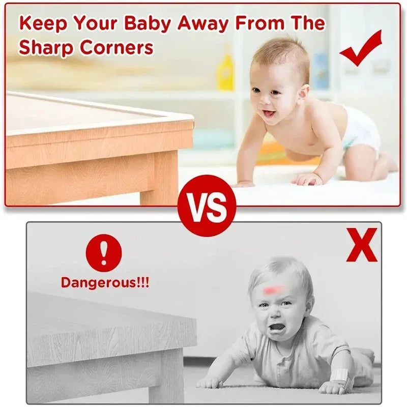 vvocci Baby Safety Transparent PVC Protection Table Strip Edge 1/2/3M Guard Protector Self Adhesive Collision Proof Soft Bumper Vue