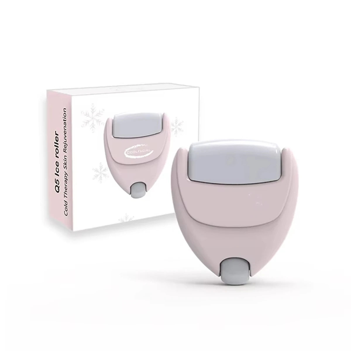 2-in-1 Heart Shaped Multifunctional Ice Roller Portable Ice Roller Ice Application Eye and Facial Massage Care Tool Vue