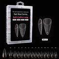 140Pcs Coffin Style Dual Nail Template Kit for Professional Nail Artists Vue DF15