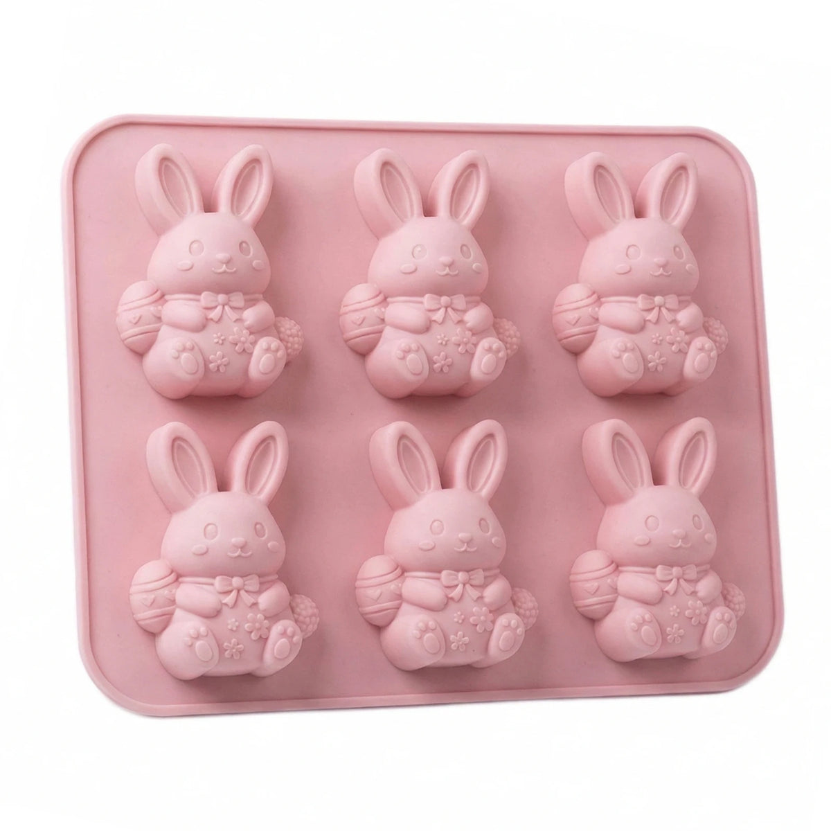Easter Bunny Silicone Mould – 6 Cavity Candle & Soap Casting Silicone Craft Mould Vue Little Bunny China Mainland
