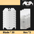 Acero de Arte, Cuchillo Bocina Seguridad con Caja de Almacenamiento para Cortar hand tools blades de Utilidad SK2 con Gancho - Vue A0563- 30pcs