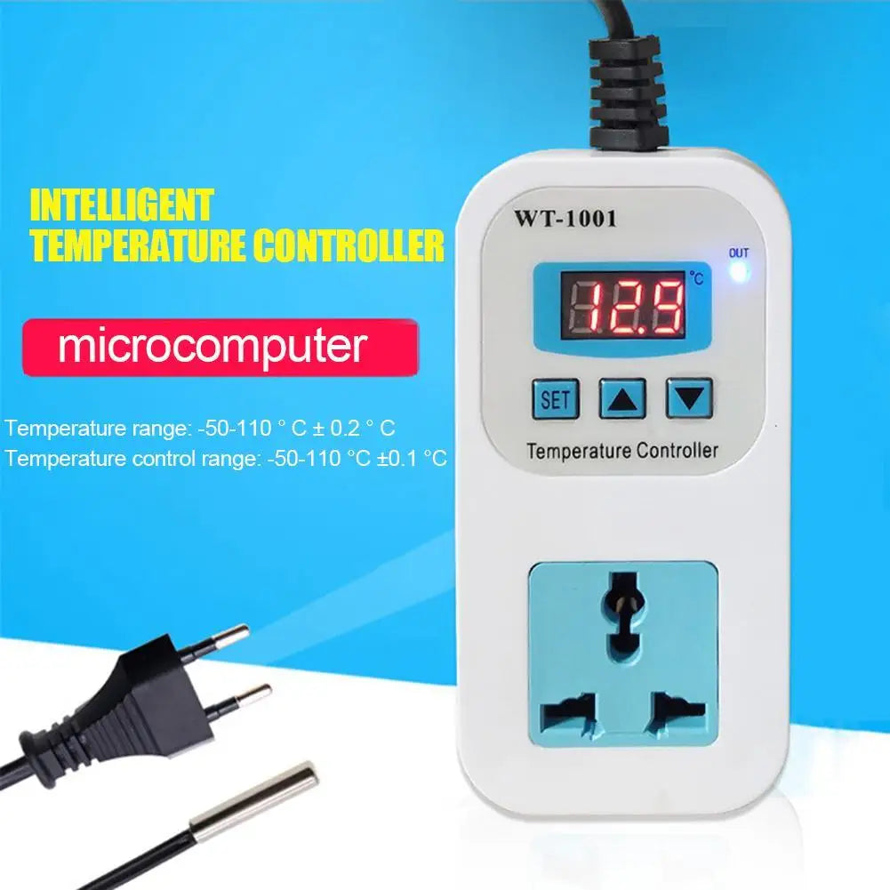ALLOYSEED WT-1001 Digital Thermostat Temperature Controller Socket Temperature Controller Vue