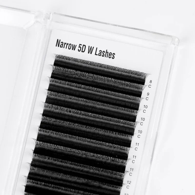 Narrow W-Shape Premade Fan Lash Extensions 3D 4D 5D – 16 Rows Premade Fan Lashes Vue