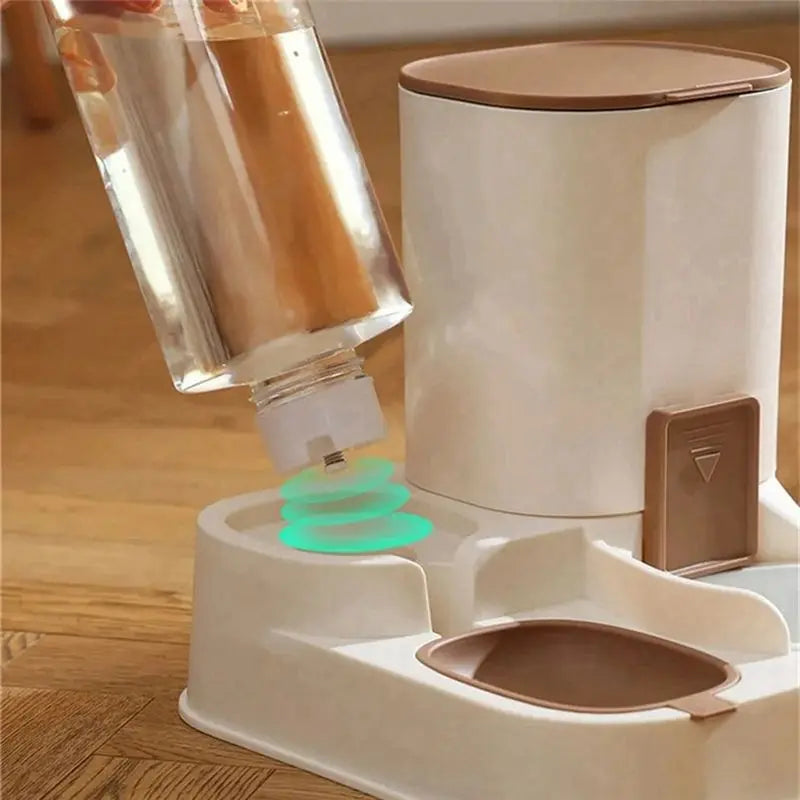 ABKW-New Pet Cat Large Capacitywater Dispenser Dry Wet Separation For Automatic Feeder Drinking Water Supplies Food Container Vue
