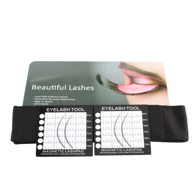 Magnetic Lash Pad Grafting Eyelash Headband Headscarf Forehead Towel Pad Eyelash Tablet Makeup Tool For Lash Extension Supplies Vue A0083-1PCS