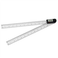 Digital Display Angle Ruler,2-In-1 Precision Ruler & Digital Angle Finder Protractorabkw Vue As Shown B NONE