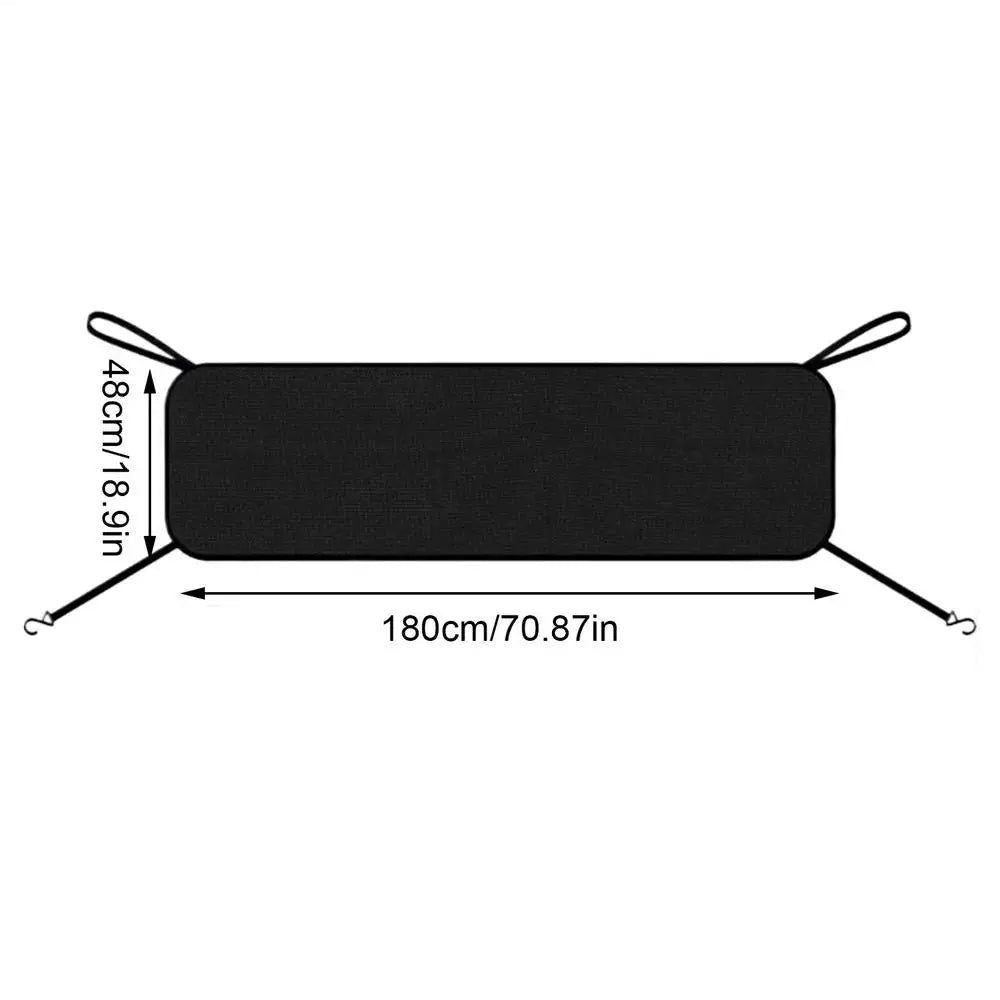 Windshield Trough Cover Window Rain Rough Leaf Guard Windshield Dust Blocking Cover for Patio Outdoor Garage Apartment Renter Vue Black