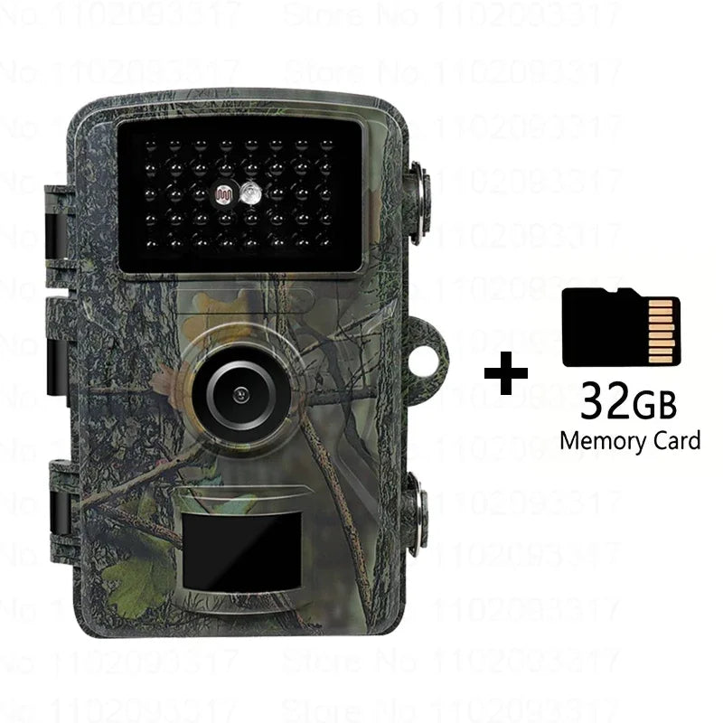 16MP 1080P Trail Camera | 940nm Night Vision | Waterproof Wildlife Cam Trail Camera Vue 32G Card