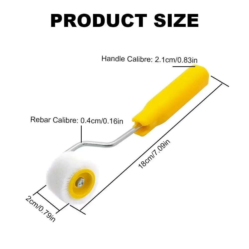 Plastic Mini Paint Rollers Wool Ergonomic Design Trim Edge Brush Roller Touch Up Trim Edge Durable Wool Roller Brush Ceilings Vue