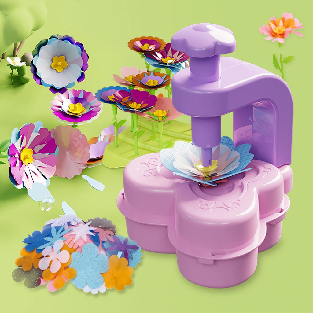 DIY Fabric Flower Bouquets Toys, Flower Bouquets Toy for Girls DIY Flower Make Making Craft Kit Educational Kids Gifts Vue