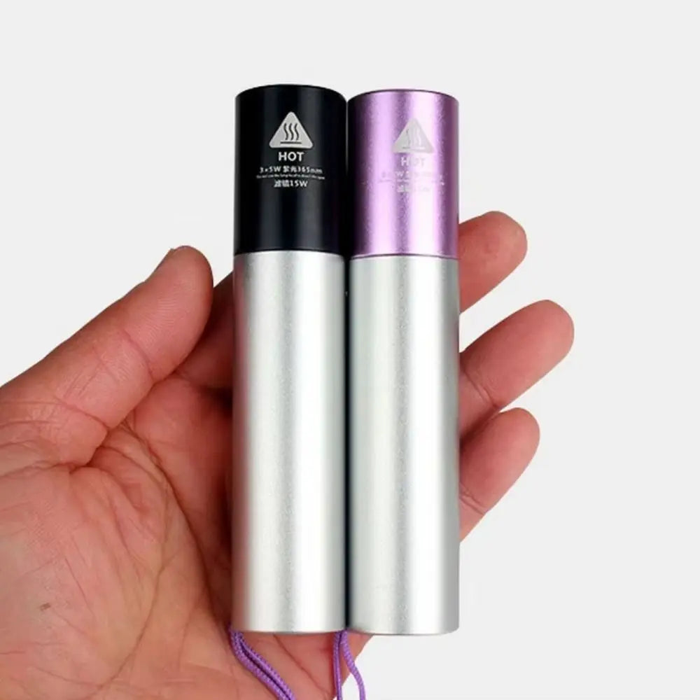 365nm Wavelength UV LED Flashlight 15 Watt Power Rechargeable Battery Ultraviolet LED Flashlight Filtered UV Light Vue