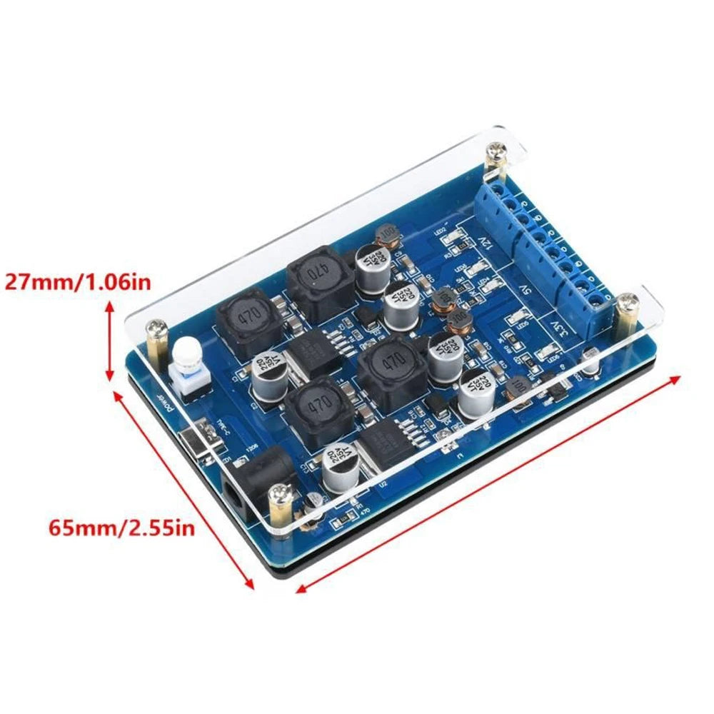 DC-DC Converter 5V to 3.3V/±4.5-±25V Output Voltage Adjustable Step-up and Step-down Power Supply Module Type-C/DC Power Supply Vue