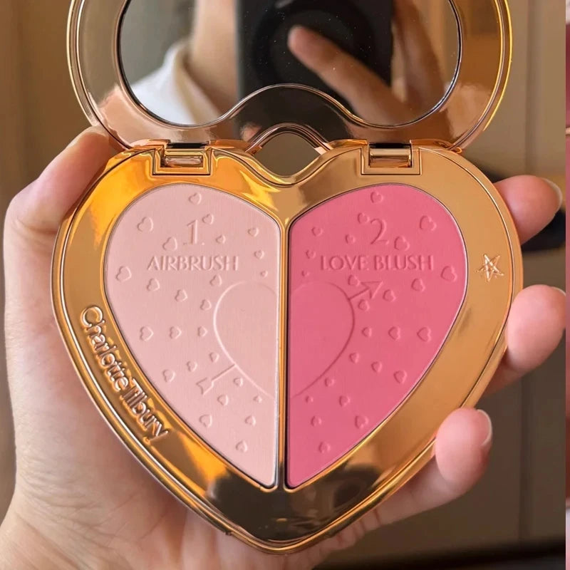Charlotte Hot Tilbury Shiny Plump Lip Gloss Lasting Moisturizing Makeup Double Color Powder Blusher Easy To Color Blush Stick Vue