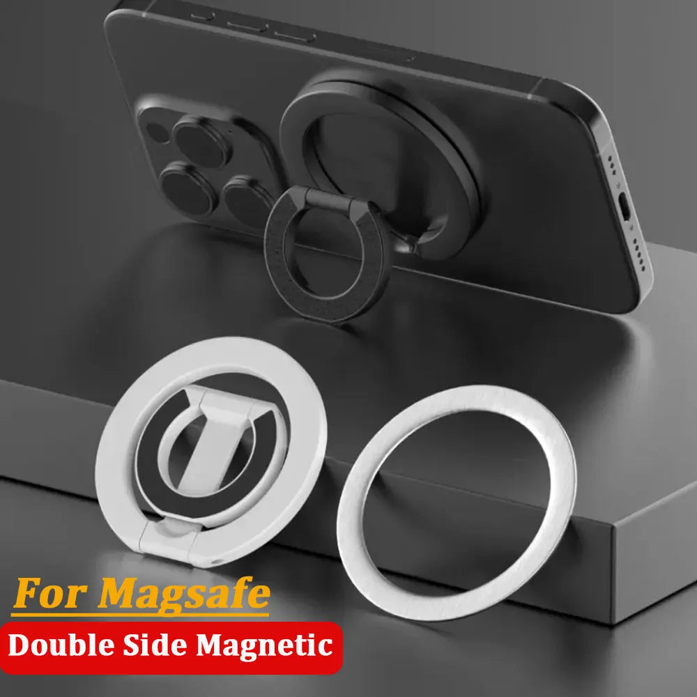 For MagSafe Double Sided Magnetic Phone Ring Holder Portable Folding Cellphones Stand Phone Accessories Support Bracket Grip Vue