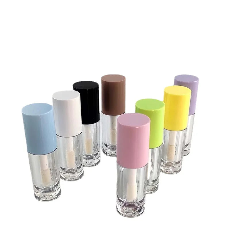 Wholesale Lip Gloss Tube Packaging 6ml With Wand Liquid Lipstick Containers Empty Custom Name Pink Lipgloss Bottle 50pcs Vue