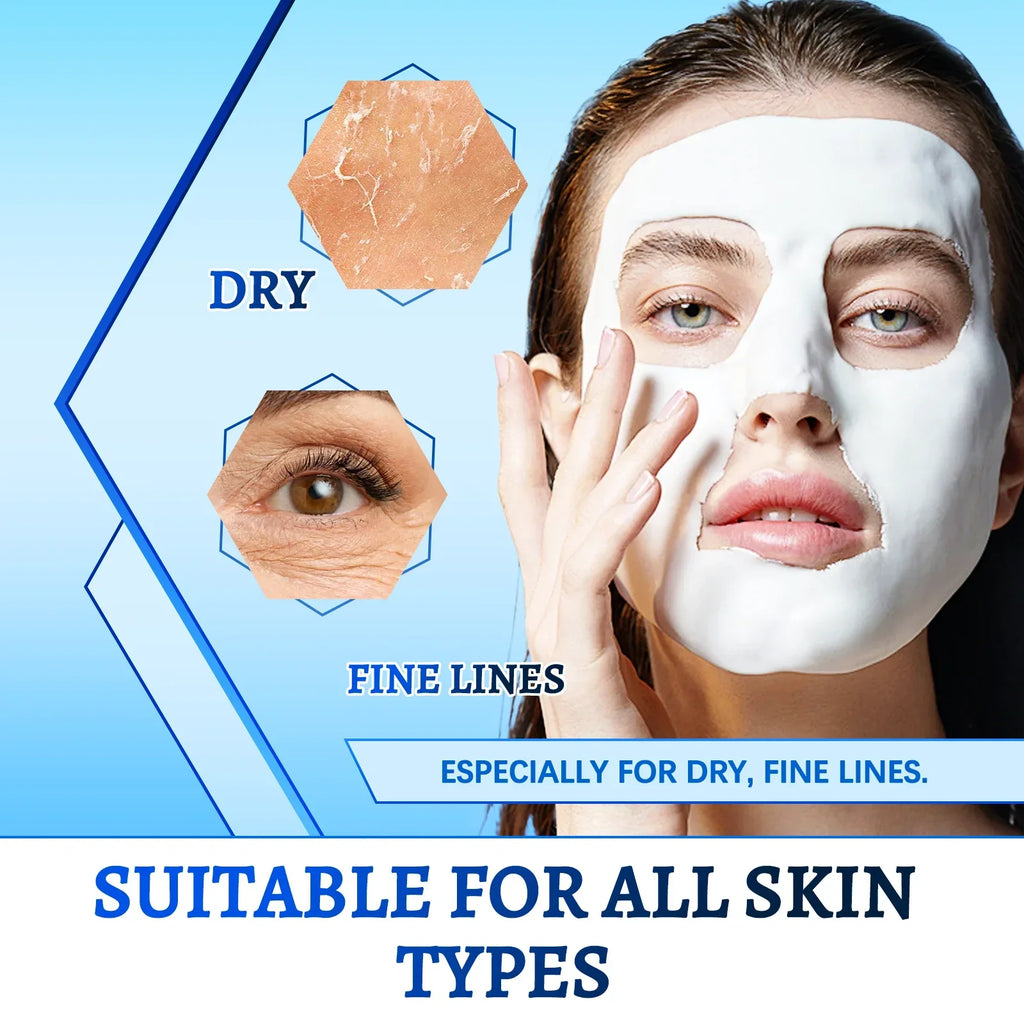 100g Hyaluronic Acid Mask Powder Hydration Fade Fine Line Wrinkle &Repair Skin Barrier for Collagen Boosting Skin Recitalization Vue Default Title