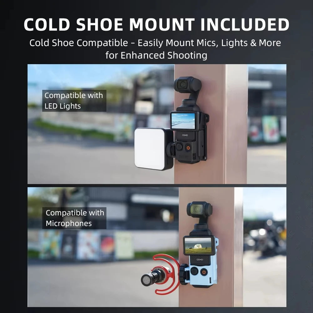 BRDRC Magnetic Mount for DJI Osmo Pocket 3,Quick Release Adapter Frame Holder,Pocket 3 Outdoor Travel Vlogging Accessories Vue